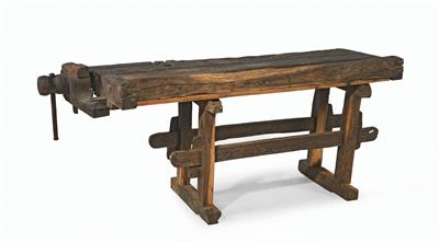 A rustic workbench, - Mobili e arti decorative