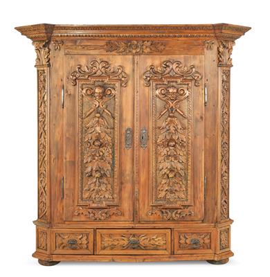 An Interesting Provincial Cabinet, - Rustic Furniture