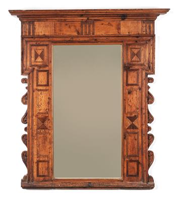 A Rustic Wall Mirror, - Rustic Furniture