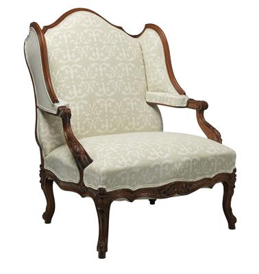 A Baroque Wing-Back Chair, - Furniture and Decorative Art