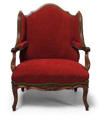 A Baroque Wing-Back Chair, - Furniture and Decorative Art