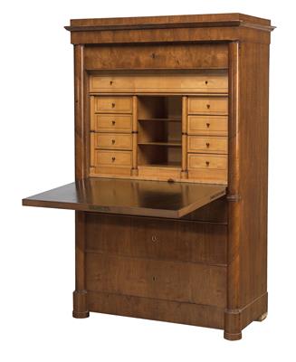 A Biedermeier Secretary Desk, - Furniture and Decorative Art