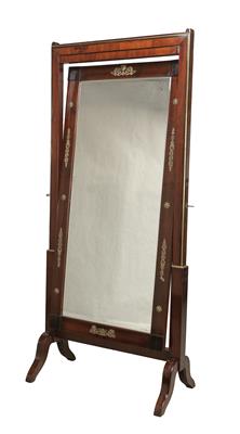 A Tall Neo-Classical Dressing Mirror, - Nábytek