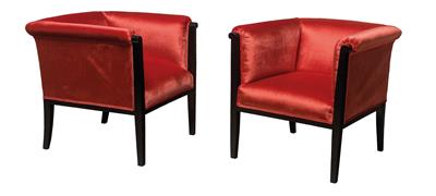 A Pair of Armchairs, - Furniture and Decorative Art