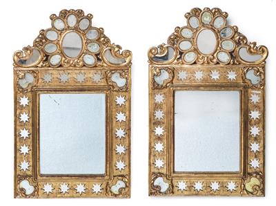 A Pair of Unusual Salon Mirrors, - Nábytek