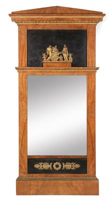 Dekorativer Frühbiedermeier Wandspiegel, - Aus aristokratischem Besitz und bedeutender Provenienz