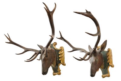 A Pair of Baroque Hunting Trophies, - Property from Aristocratic Estates and Important Provenance