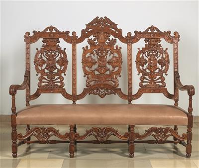 A Large Historicist Settee, - Mobili