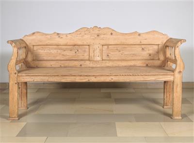 A Large Rustic Settee, - Furniture