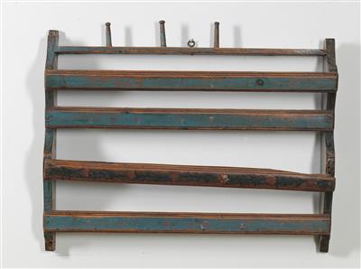 A Small Rustic Plate Rack, - Furniture