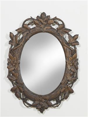 A Pair of Oval Historicist Mirrors, - Nábytek