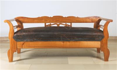 A Provincial Biedermeier Bench, - Nábytek