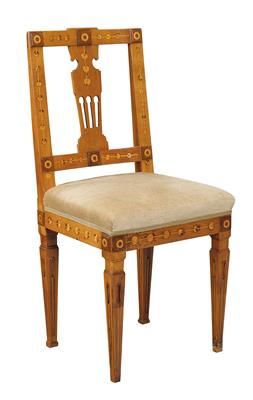 A Josephinian Chair, - Property from Aristocratic Estates and Important Provenance