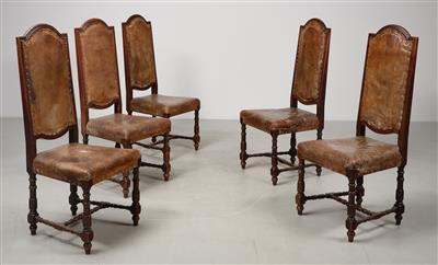 A Set of 5 Chairs - Property from Aristocratic Estates and Important Provenance