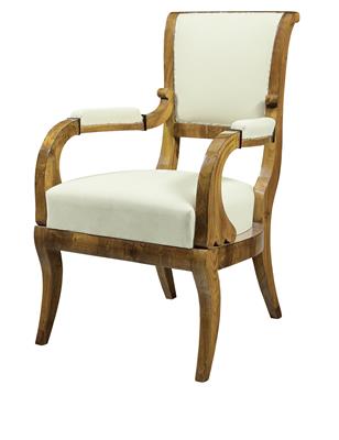 A Biedermeier Armchair, - Asie, starožitnosti a nábytek - Část 2