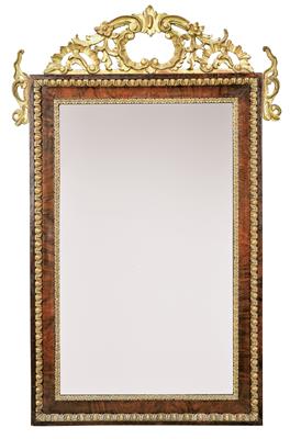 A Large Biedermeier Mirror with Oeil-de-Boeuf Frame, - Asiatico, antiquariato e mobili - Parte 2