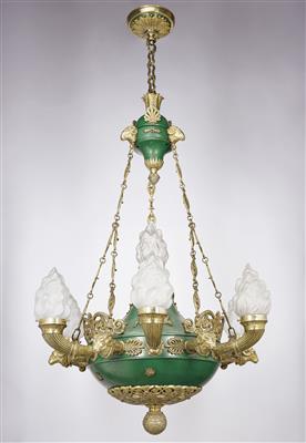 A Neo-Empire Chandelier, - Works of Art - Part 2