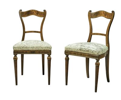 A Pair of Biedermeier Chairs, - Asiatico, antiquariato e mobili - Parte 2