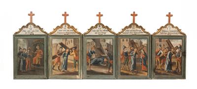 14 Panels of the Stations of the Cross and 1 Panel with Saint Helena, - Nábytek