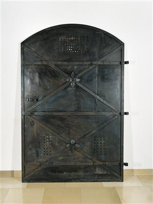 A Wide Iron Cellar Door, - Nábytek