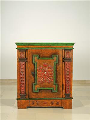 A Half-Height Rustic Cabinet, - Nábytek