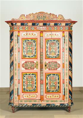 A Museum-Quality Upper Austrian Rustic Cabinet, - Mobili