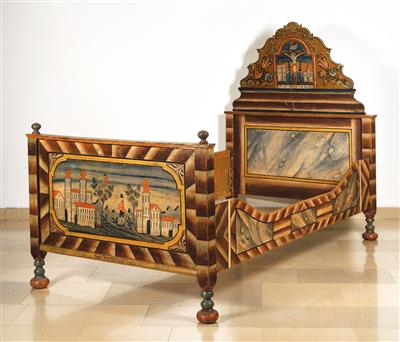 An Upper Austrian Rustic Bed, - Furniture
