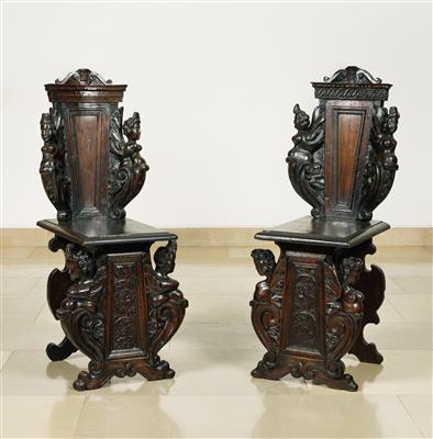 A Pair of Chairs from Italy, - Nábytek