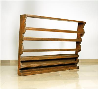 An Oversized Rustic Plate Rack, - Nábytek