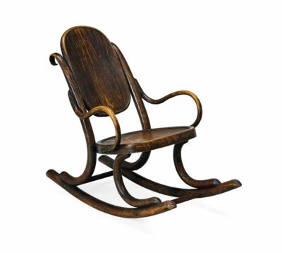 An Art Nouveau Children’s Rocking Chair, - Mobili