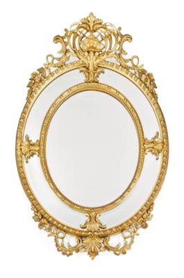 A Magnificent Historicist Salon Mirror, - Nábytek