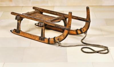 A Rustic Child’s Sleigh, - County Furniture