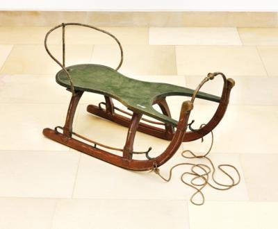 A Rustic Child’s Sleigh, - County Furniture