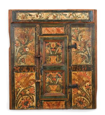 A Rare Rustic Wall Panel for a Niche Box, - County Furniture