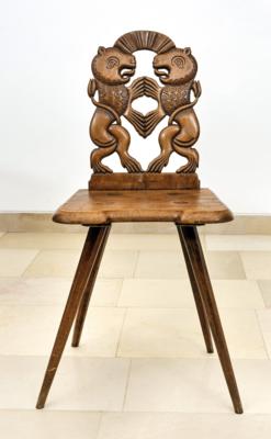 A Rare Plank Chair, - County Furniture