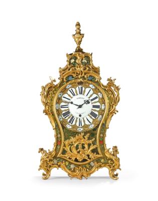 Große Rokoko Contre-Boulle Pendule, "Barillet à Paris", - Di provenienza aristocratica