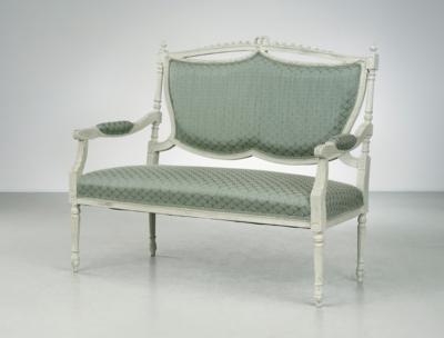 Kleine Sitzbank im Louis XVI-Stil, - Möbel & Interieur