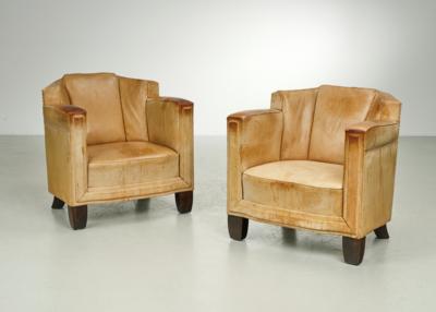 Paar Fauteuils im Art Deco-Stil, - Mobili e interni