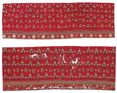 2 Indian textiles, - Oriental Carpets, Textiles and Tapestries