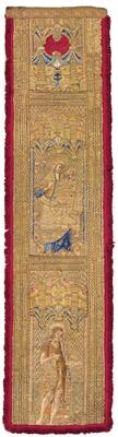 Mittelalterlicher Paramentenbesatz, - Orientteppiche, Textilien und Tapisserien