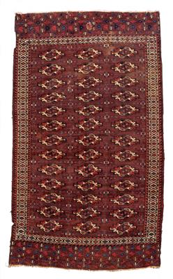 Yomut central carpet, - Orientální koberce, textilie a tapiserie