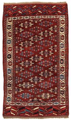 Yomut central carpet, - Orientální koberce, textilie a tapiserie