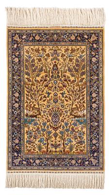 Hereke silk, 12 x 12, - Oriental Carpets, Textiles and Tapestries