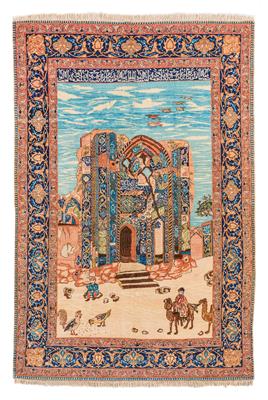 Tabriz pictorial carpet, - Oriental carpets, textiles and tapestries