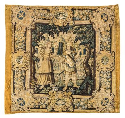 Flemish verdure tapestry, - Orientální koberce, textilie a tapiserie