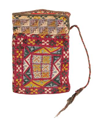 Uzbek pouch, - Oriental Carpets, Textiles and Tapestries
