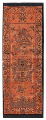 China Samt Velvet, ca. 174 (185) x 61,5 (65) cm, - Orientteppiche, Textilien und Tapisserien