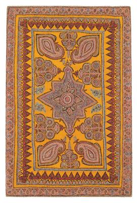 Kirman Stickerei, ca. 107 x 71 cm, - Orientteppiche, Textilien und Tapisserien