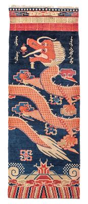 Tibetan Column Carpet, - Oriental Carpets, Textiles and Tapestries