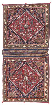 Gaschgai Doppeltasche,  Iran, ca. 133 x 66 cm, - Orientteppiche, Textilien und Tapisserien